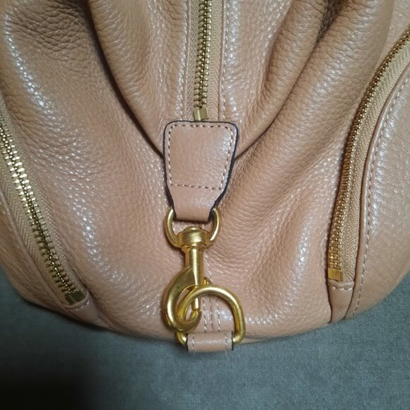 Rebecca Minkoff Camel Pebbled Leather Convertible Backpack main image 6